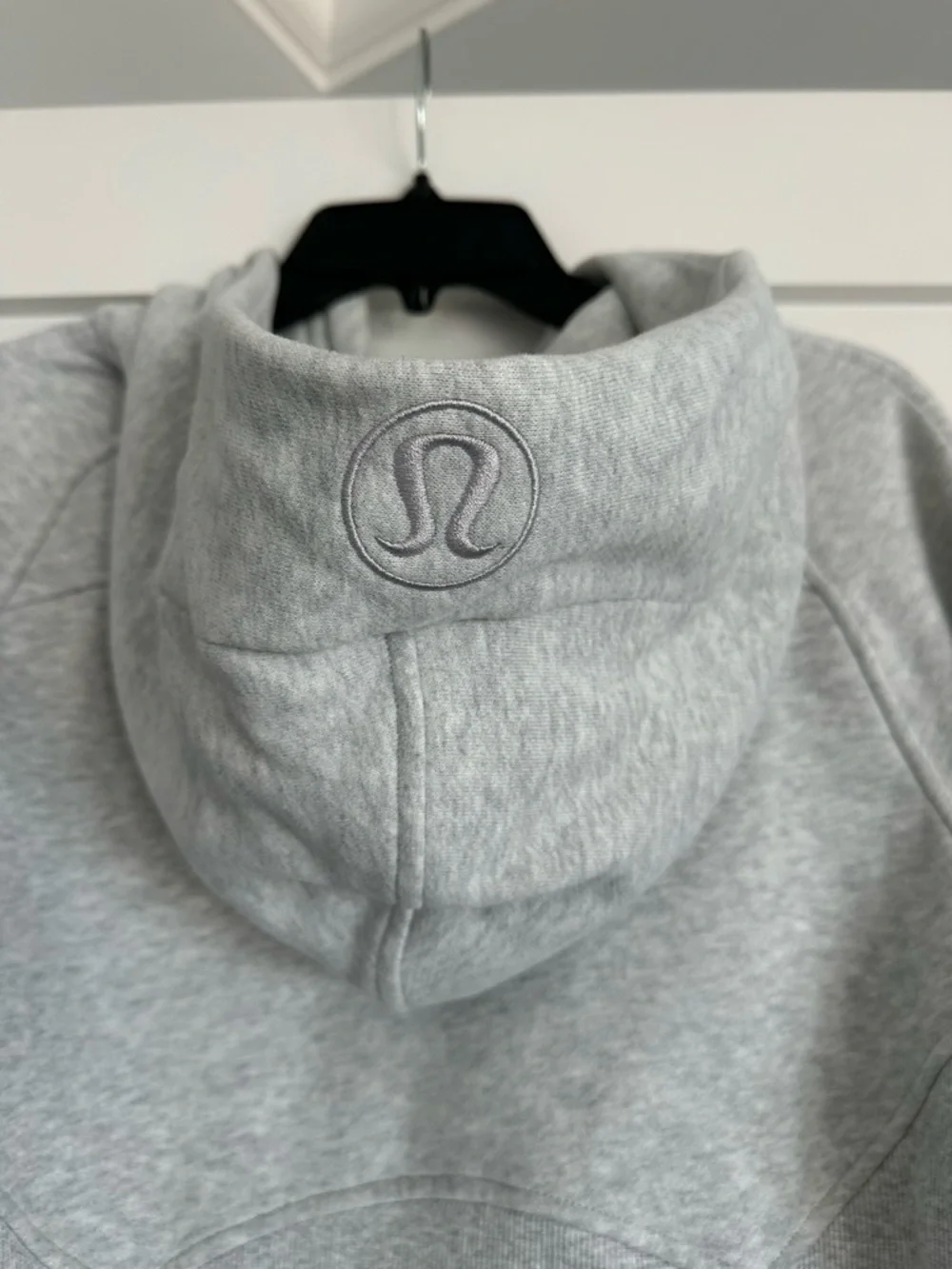 Lululemon Scuba Oversized 1/2 Zip Hoodie - Heathered Core Ultra Light Grey -XS/S